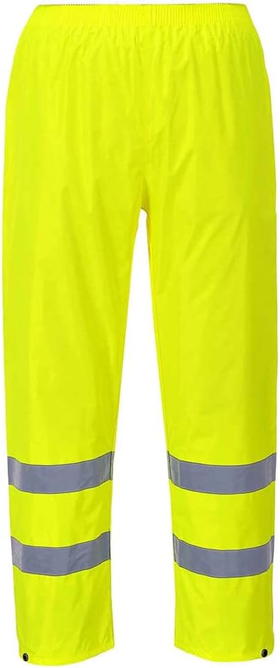 Portwest H441 Waterproof Hi Vis Rain Trousers Yellow Large