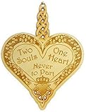 Two Souls, One Heart, Never to Part – Celtic Claddagh Wedding Ornament, Irish Blessing Christmas Tree Decorations, Unique Irish Wedding Gifts, Celtic Love Knot Ornament