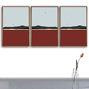 3 Piece Framed Canvas Wall Art for Living Room, Bedroom Nordic Simple Style Canvas Prints for Modern Home Decoration Ready to Hang - 16"x24"x3 Panels