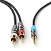 AUX Audio Cable, INNOVAA 3.5mm to RCA (2) Stereo AUX Audio Cable - 25 Feet