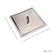 Sarlai Rain Shower Head Stainless Steel - 12 Inch Rainfall Shower Head Brushed Nickel Square Ultra Thin 304 Stainless Steel Rain Shower Head with Easy to Clean Silicone Nozzle