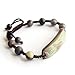 Ovalbuy Zipao Green Purple Stone Carved Phoenix Bracelet