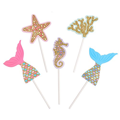 1 Qibote+Mermaid+Birthday+Decoration+Supplies