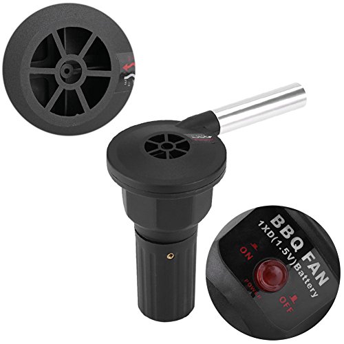 SoarUp Portable Battery Powered Fan for Barbecue Air Blower Fire Blower Air Fire for Outdoor Camping Hiking Picnic Charcoal Grill Barbecue Fire Bellow Tool - Thumbnail 4