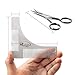 Stainless Steel Beard Shaping Tool Scissors Kit for Beard Trimming and Grooming Beard Brushes for Men