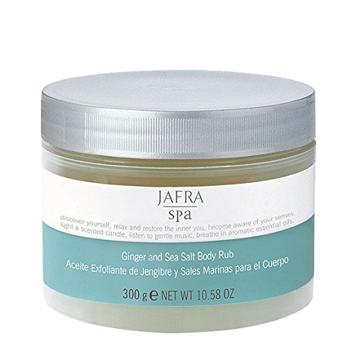 Jafra spa ginger and sea salt body rub 10.58 fl. oz.
