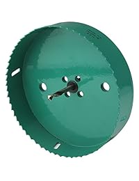 Acrux7 - Cortador de agujeros de cornisas, hoja de sierra, 5.984 in, cortador de agujeros de maíz para juego de cornhole y diseño de acero resistente (verde)