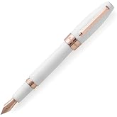 Montegrappa Fortuna White Rose Gold Plated Fountain Pen Medium Nib
