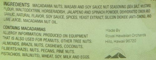 Royal Hawaiian Orchards Macadamias, Wasabi and Soy, 5 Ounce - Thumbnail 2