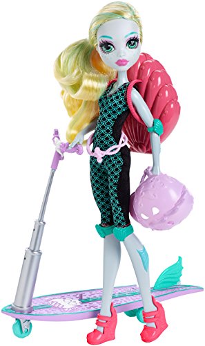 Monster High Surf-To-Turf Scooter Vehicle with Lagoona Blue Doll