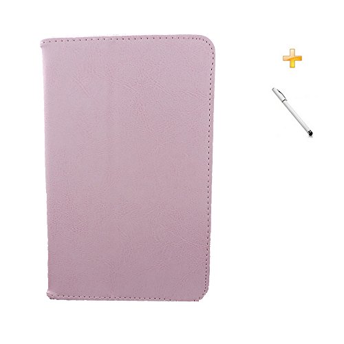 Capa Case Galaxy Tab E - 7´ T113/115 Carteira / Caneta Touch (Rosa)