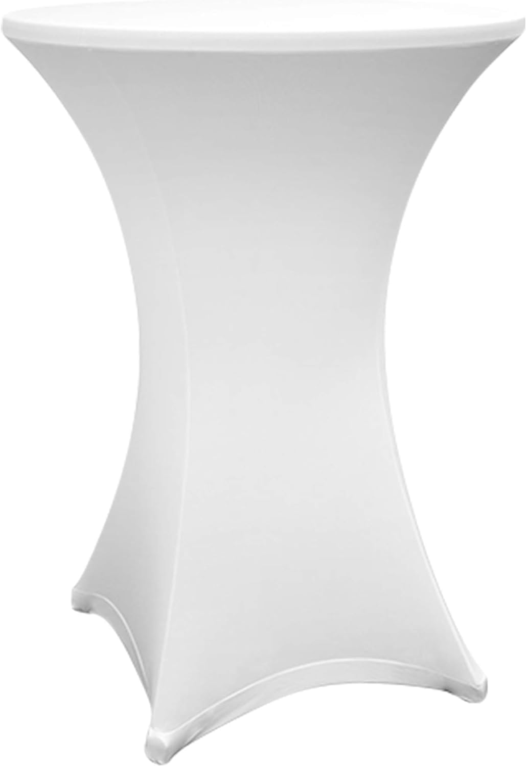 Lumaland 2 x Bar Table Covers 80-85 cm, Oeko-Tex Certified, Stretch Table Cover, Quick-Drying, Reinforced Foot Area, Washable, Easy to Clean, Durable, Black, White, Silver Grey