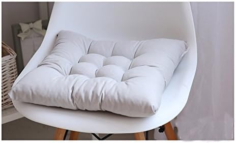 WayOn Square Soft Seat Chair Cushion Pads Nonslip Back Support Pillow Tatami for Back Pain and Sciatica Relief Home Office Decor Grey