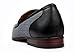 Ferro Aldo Men Fashion Slip On Loafers Dress Shoes Leather Lining Black Blue Plaid