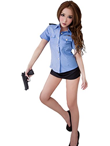 LINGERIECATS Sexy Tempting policeman outfit 2pcs cosplay costume set. - Image 4