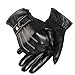 Yoyorule Mens Luxurious PU Leather Winter Super Driving Warm Gloves Cashmere