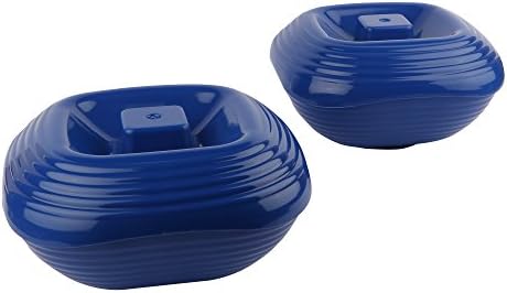 Homray Opulence Microwave Safe & Unbreakable Square 1200 ml Serving Bowls with Lid (Set of 2) (Dark Blue)
