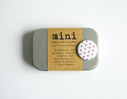 Mini Adventskalender In Der Box Für Verliebtepaare