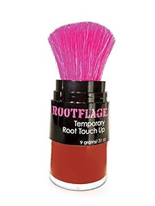 Image of Rootflage Root Touch Up Hair Powder - Temporary Hair Color, Root Concealer, Thinning Hair Powder and Concealer and Applicator with Detail Brush Included.31 oz (15 Crimson Red)