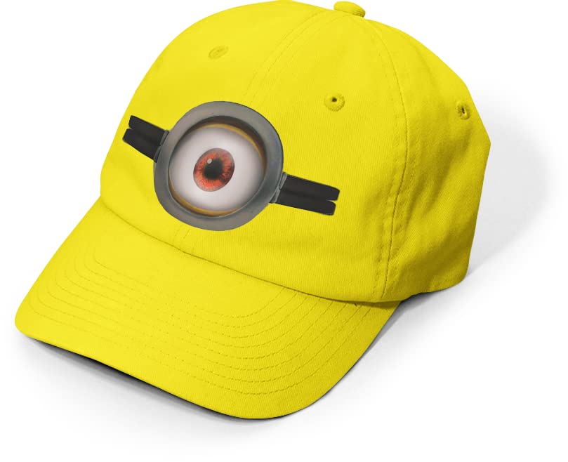 MFAZ Morefaz Ltd Minion Goggles Fancy Dress Costume Despicable Me Glasses Goggles Adult Yellow Cap Sticker One Two Eye