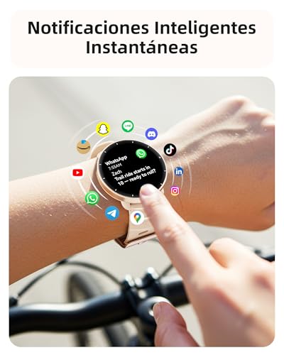 Parsonver Smartwatch for Men Women with Built-in GPS, 5 ATM Waterproof for Pool/Open Water, AMOLED Screen, 100+ Sports Built-in, Heart Rate and Sleep (French Grey, 42 mm)