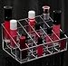 Hosaire Transparent Plastic Makeup Cosmetic Organizer , Lipstick Display Stand With 24 Grid