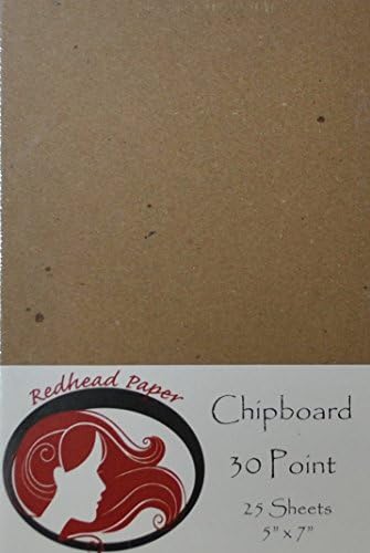 25 Sheets Chipboard Medium Weight 30 Point (5 X 7 inches)