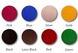 EZ Peel - Iron On Glitter Heat Transfer Vinyl - 8 Pack 12x10 inch HTV Sheets - Pink, Blue, Silver, Gold, Black, Laser Black, Red and Green Glitter HTV Easy Weed Material