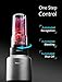 Smoothie Blender 1500W, Willsence Personal blender for Shakes and Smoothies, NUTRI-IQ Intelligent identification of Food Hardness, 2 x 24 oz to-go Tritan Cups (BPA Free) with Spout Lids