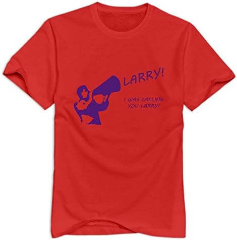 Xuruw Men's Larry Funny T-Shirt Red Size XL
