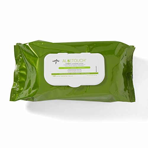 Medline MSC263954 Large Size Aloetouch Personal Cleansing Wipes, 600 ct
