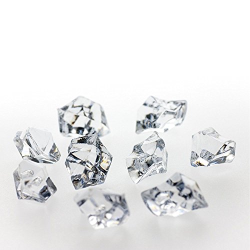 Ifavor123 Crystal Clear Acrylic Fake Ice Diamond Rocks for Vase Filler Photo Prop Table Scatter Any Occasion Party Decoration – 2 Lbs. - Thumbnail 2