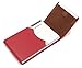 Bussiness Name Card Case/Slim Credit ID Card Holder With Magnetic Shut - Red