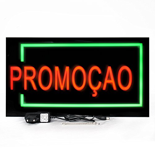 Placa De Led Promoção Letreiro Sinalização Luminoso Neon