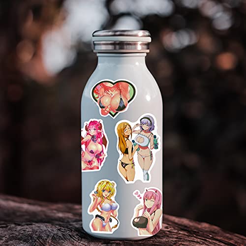 200 Pcs Sexy Anime Stickers for Adults, Hentai Stickers Girl Waifu Stickers, Vinyl Waterproof Stickers Pack for Hydroflask Water Bottle Laptop Phone Case Computer Car Dcals