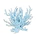 BARGAIN HOUSE Plastic Vivid Artificial Coral Plant Ornament for Aquarium Underwater Fish Tank Garden Landscape Decoration light blue