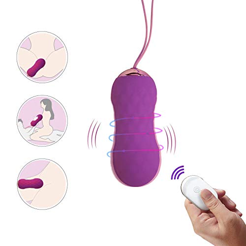 Edan\'s Secret Bullet Vibrator, Wireless Remote Control Stimulator for Women with 7 Vibration Patterns, Waterproof USB Rechargeable G-spot Stimulation Silicone Adult Female Sex Toy (Purple)