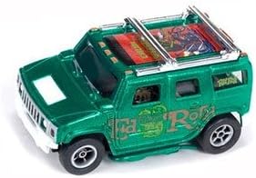 Auto World XTraction Rat Fink Hummer H2 Metallic Green HO Slot Car