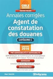 Annales corrigées, Agent de constatation des douanes
