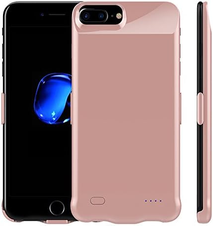 10000 mAh Superslim Battery Charging Slim for iPhone 6 7 8 Case Slimcase up 4 Times More 100% Powerful Battery for Gamers, Outdoor,Travel, Camp, Flight, Study (Rose Gold)