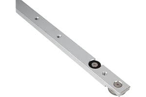 KETIPED Aluminium Alloy 3/4" Miter Bar Clamping Tool Slider Table Saw Gauge Rod T-Slot Track Bar Rail for Router Tables and Woodworking,300mm-Silver