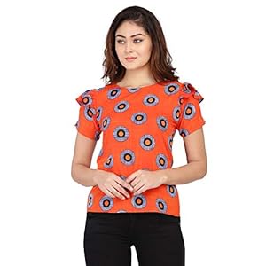 J B Fashion Women’s Crepe Multi Color Regular Fit Top