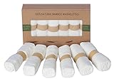 KIPKITS 6 ULTRA SOFT Baby Bath Washcloths, 100% Natural Bamboo Towels, Perfect for Sensitive Baby Skin, 10"x10"