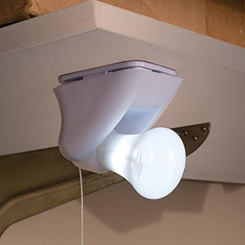 (Set/3) Battery Operated Led Pull-String Light Bulbs Ideal for Small Spaces