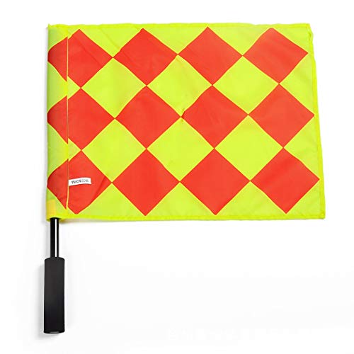 B bangcool 2PCS Referee Flag Square Grid Plastic Linesman Flag Soccer Match Flag - Thumbnail 4
