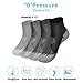 AIKER Running Socks,Anti-Blister Athletic Socks,Moisture-Wicking and Breathable Mens Ankle Socks,Anti-Odor Women Socks,Cushion Padding with Cool Max Fabric for Shoes Size 7-12(2Pairs)