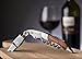 Hicoup Wine Opener - Professional Corkscrews for Wine Bottles w/Foil Cutter and Cap Remover - Manual Wine Key for Servers, Waiters, Bartenders and Home Use - Stainless Steel With Rosewood