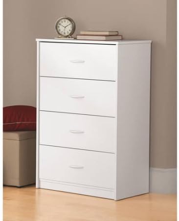 Mainstays 4-Drawer Dresser /color: White Model:5932026COM
