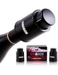 VINABON Vacuum Wine Stoppers 2021 - Wine Saver, Wine Bottle Stopper (Set of 2)