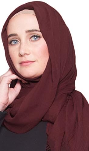 Artizara Womens Celebrity Lightweight Non-Slip Soft Extra Large Wrap Hijab Scarf Shayla Shawl - Maroon